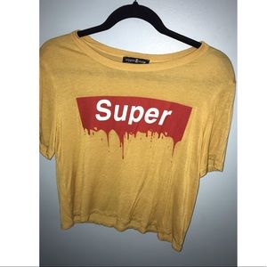 Crop top tee shirt